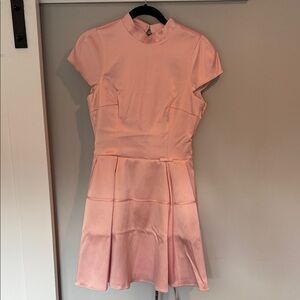 House of CB Soft Pink Cap Sleeve Mini Dress